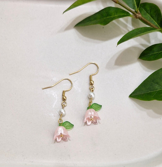 Oorhangers klokje roze