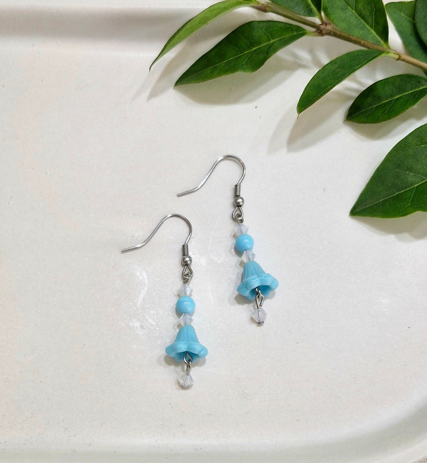 Oorhangers klokje blauw