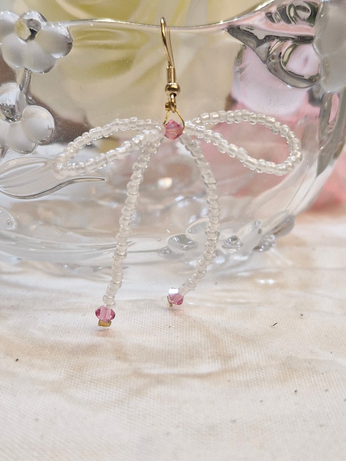 Oorhangers strik kralen