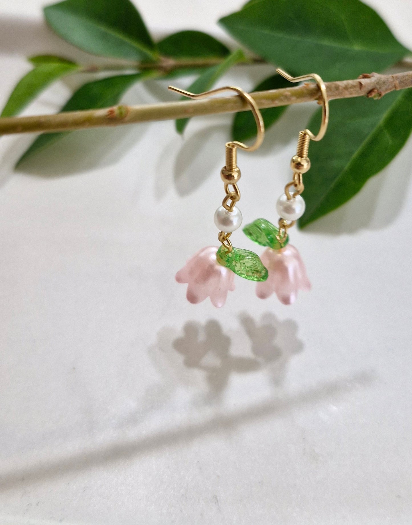 Oorhangers klokje roze